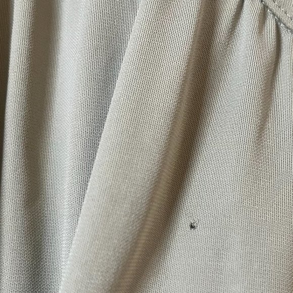 BALENCIAGA SAGE GREEN FLUTTER SLEEVE DROP WAIST A-LINE DRESS -VINTAGE! - Picture 8 of 8